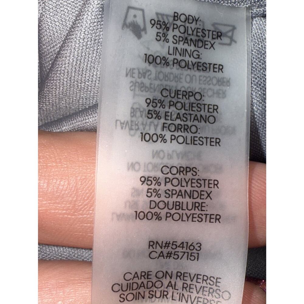 Calvin Klein Women's Sequin Strappy Camisole Silver Size Medium MSRP $64 NEW NWT - Picture 8 of 8